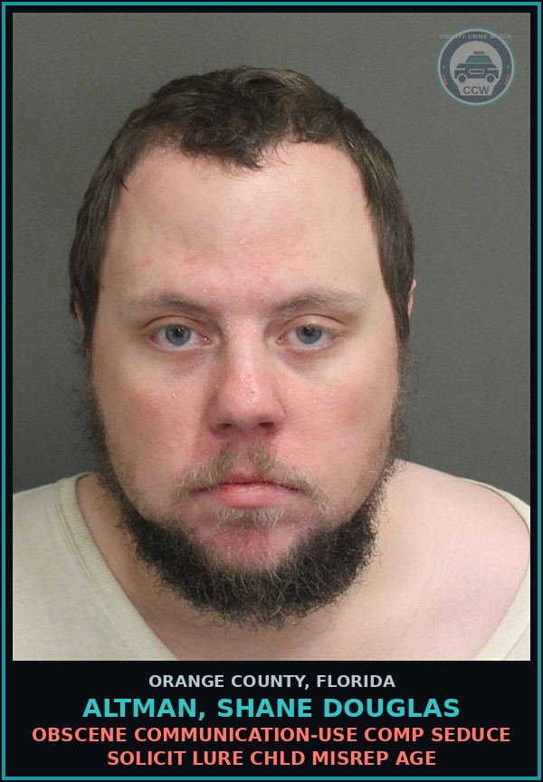 Booking mugshot of ALTMAN, SHANE DOUGLAS in Orange County