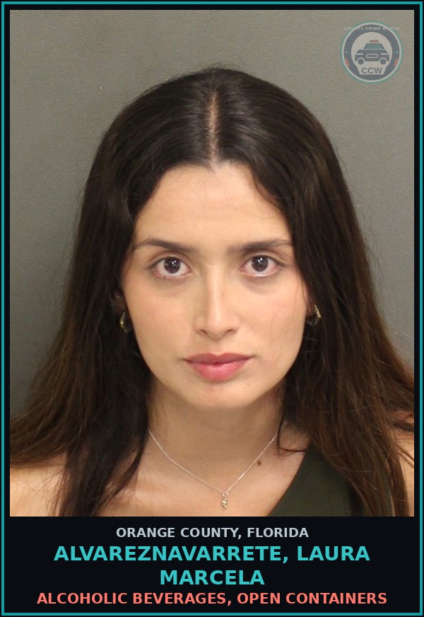 Booking mugshot of ALVAREZNAVARRETE, LAURA MARCELA in Orange County