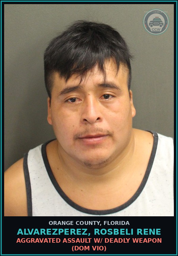 Booking mugshot of ALVAREZPEREZ, ROSBELI RENE in Orange County