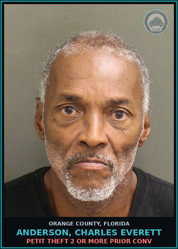 Booking mugshot of ANDERSON, CHARLES EVERETT in Orange County