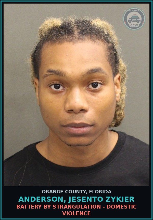 Booking mugshot of ANDERSON, JESENTO ZYKIER in Orange County