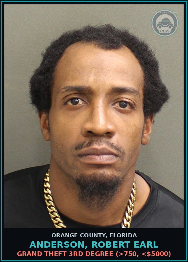 Booking mugshot of ANDERSON, ROBERT EARL in Orange County