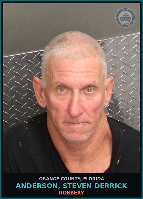Booking mugshot of ANDERSON, STEVEN DERRICK in Orange County