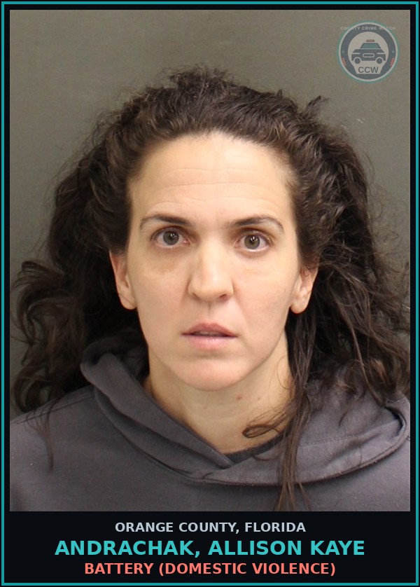 Booking mugshot of ANDRACHAK, ALLISON KAYE in Orange County