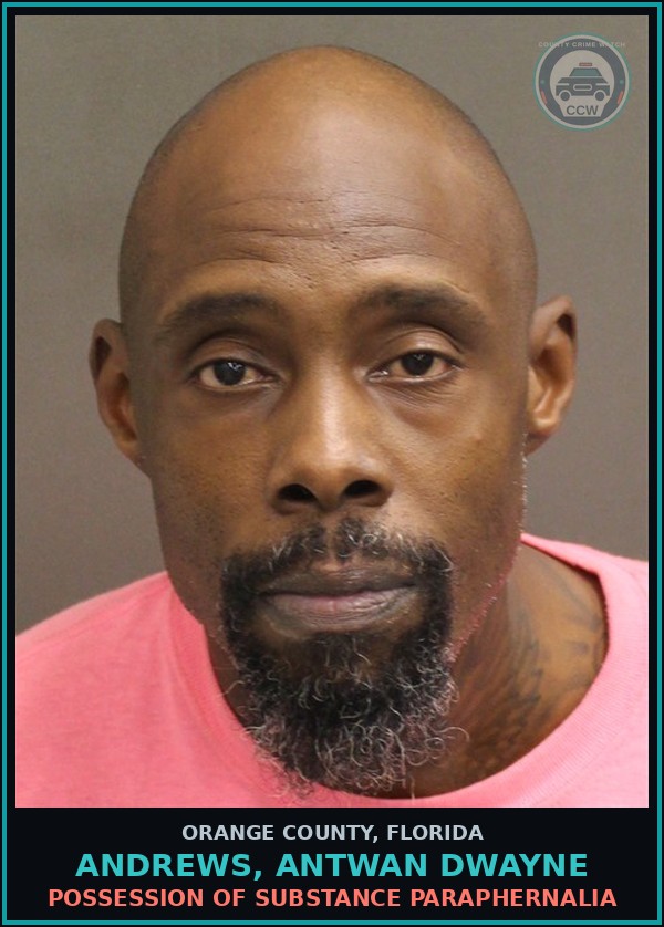 Booking mugshot of ANDREWS, ANTWAN DWAYNE in Orange County