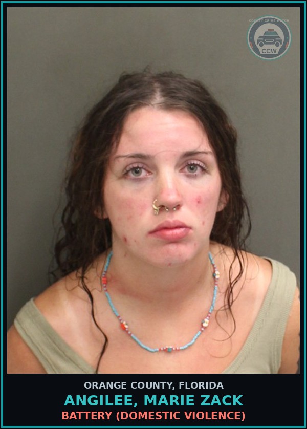 Booking mugshot of ANGILEE, MARIE ZACK in Orange County