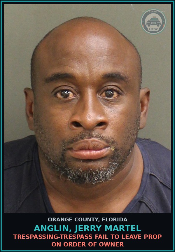 Booking mugshot of ANGLIN, JERRY MARTEL in Orange County