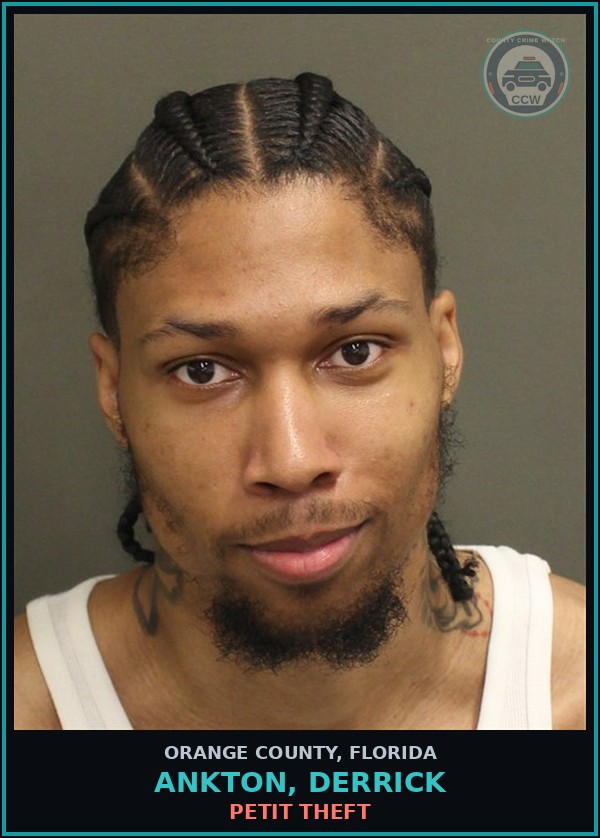 Booking mugshot of ANKTON, DERRICK in Orange County
