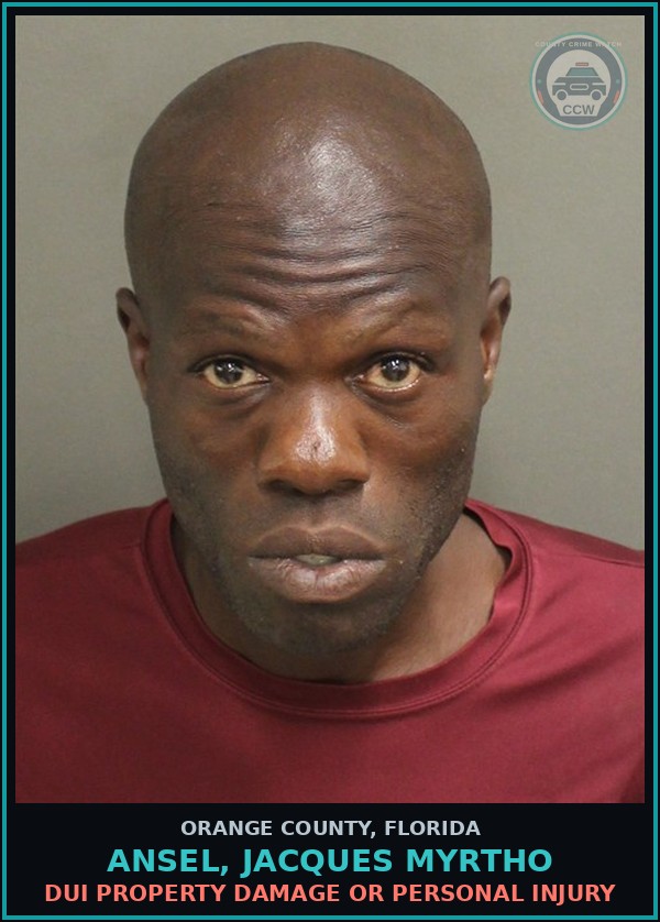 Booking mugshot of ANSEL, JACQUES MYRTHO in Orange County