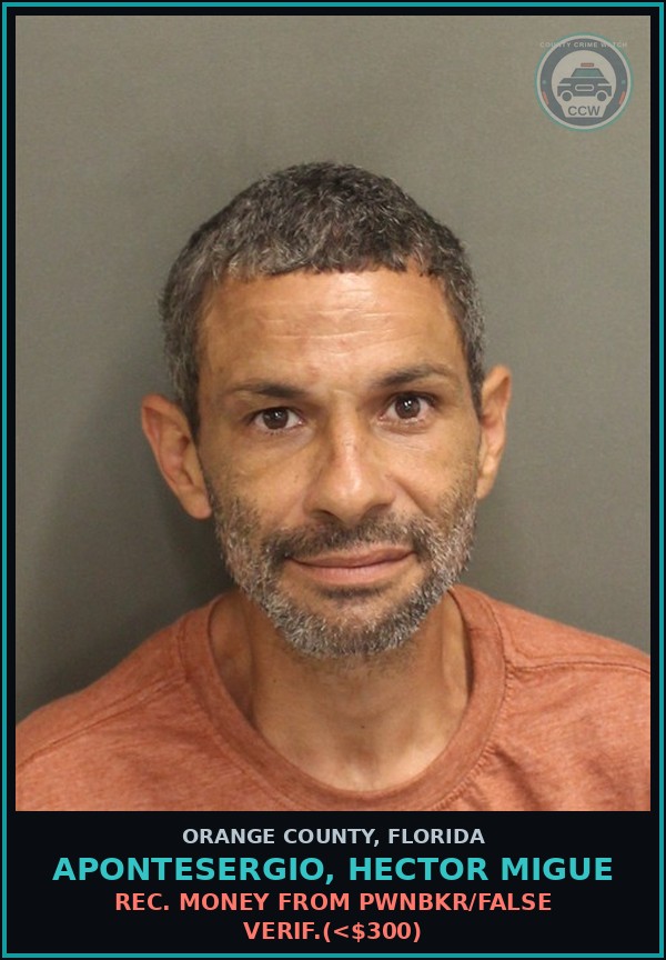 Booking mugshot of APONTESERGIO, HECTOR MIGUE in Orange County