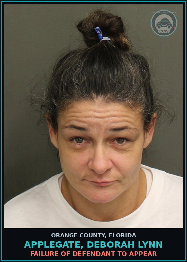 Booking mugshot of APPLEGATE, DEBORAH LYNN in Orange County