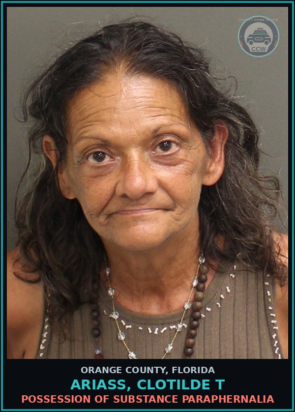 Booking mugshot of ARIASS, CLOTILDE T in Orange County