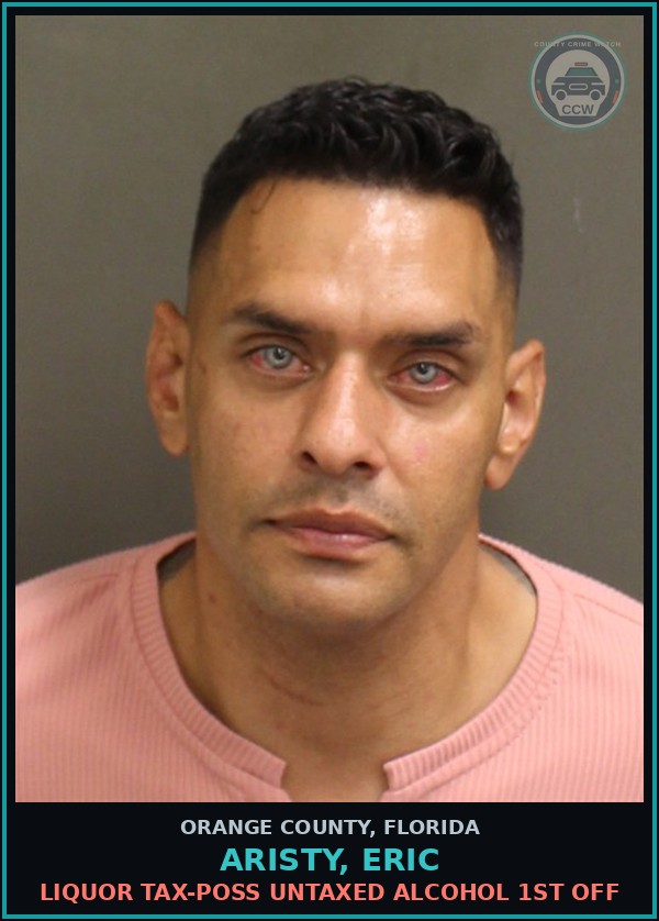 Booking mugshot of ARISTY, ERIC in Orange County