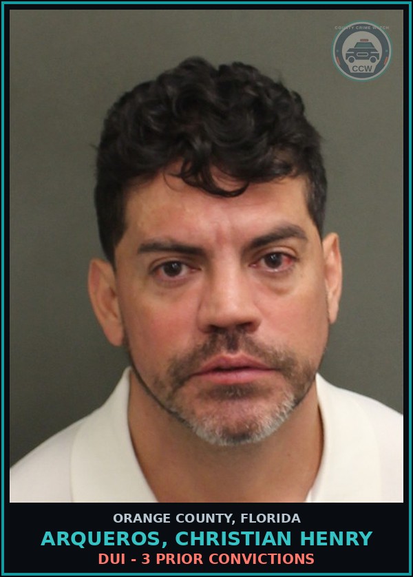 Booking mugshot of ARQUEROS, CHRISTIAN HENRY in Orange County