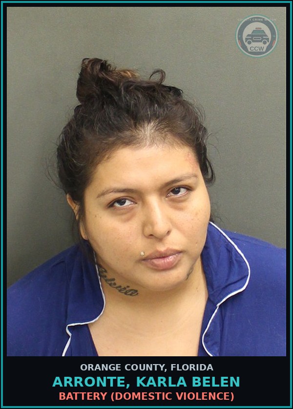 Booking mugshot of ARRONTE, KARLA BELEN in Orange County