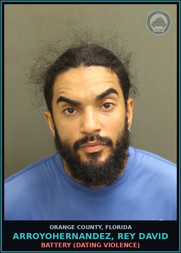 Booking mugshot of ARROYOHERNANDEZ, REY DAVID in Orange County