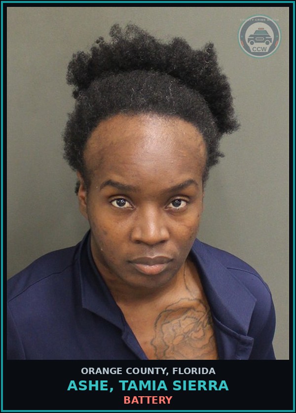 Booking mugshot of ASHE, TAMIA SIERRA in Orange County