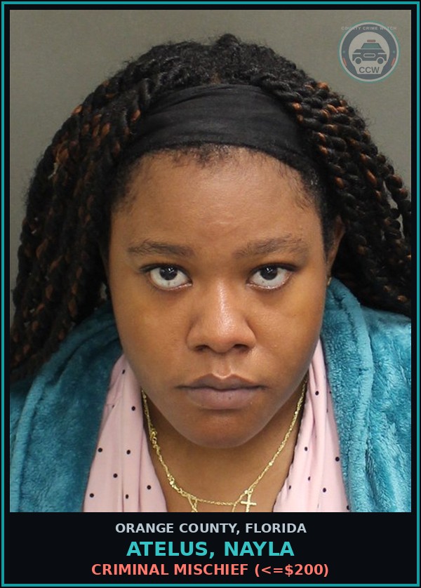 Booking mugshot of ATELUS, NAYLA in Orange County