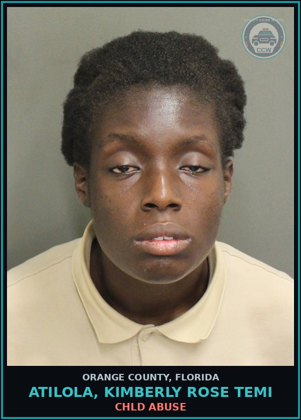 Booking mugshot of ATILOLA, KIMBERLY ROSE TEMI in Orange County