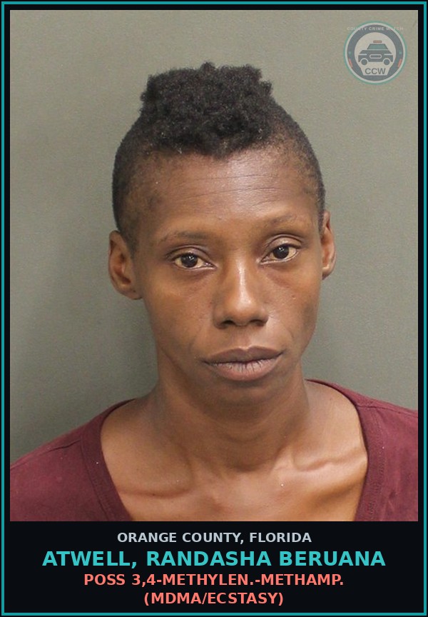 Booking mugshot of ATWELL, RANDASHA BERUANA in Orange County