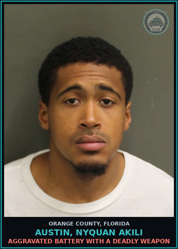 Booking mugshot of AUSTIN, NYQUAN AKILI in Orange County