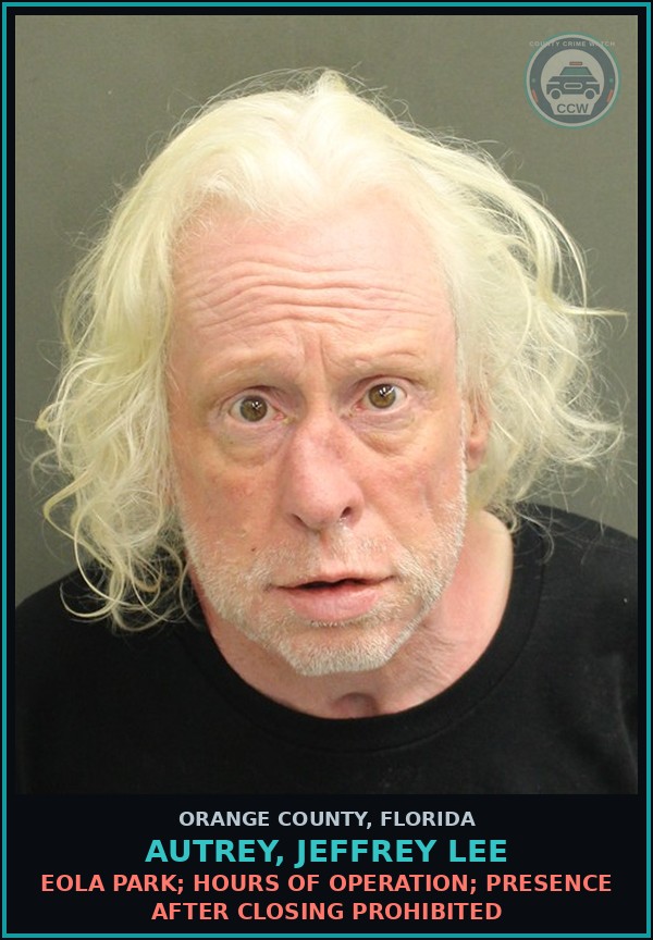 Booking mugshot of AUTREY, JEFFREY LEE in Orange County