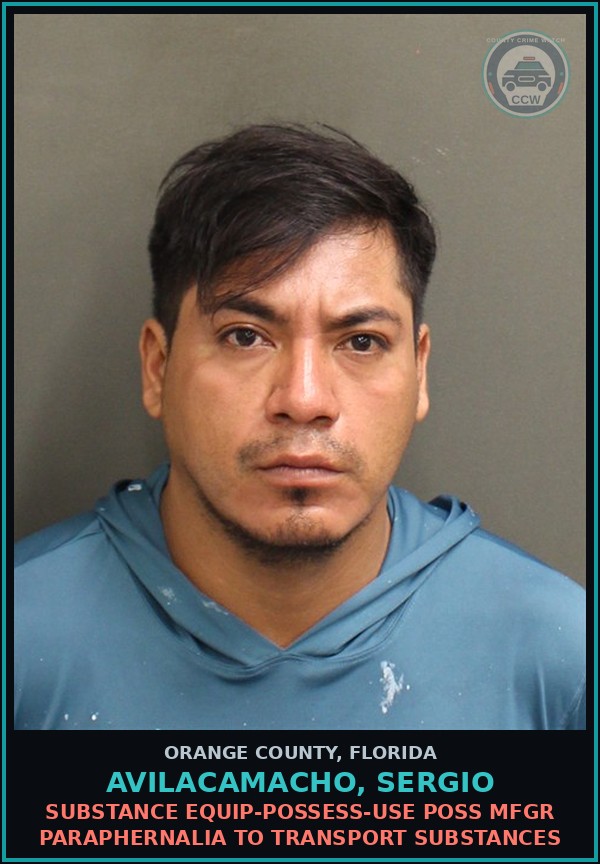 Booking mugshot of AVILACAMACHO, SERGIO in Orange County