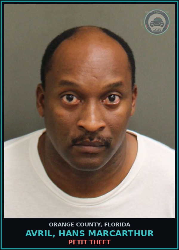 Booking mugshot of AVRIL, HANS MARCARTHUR in Orange County
