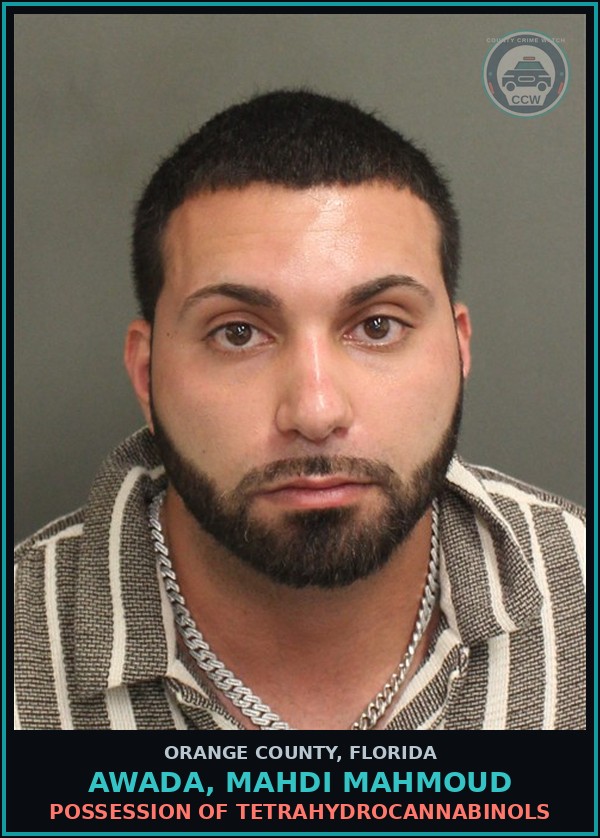 Booking mugshot of AWADA, MAHDI MAHMOUD in Orange County