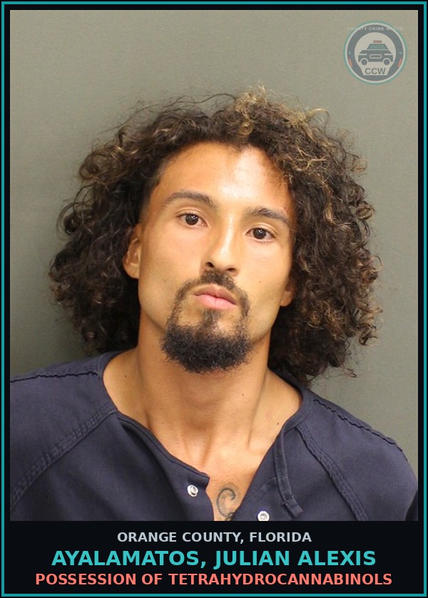 Booking mugshot of AYALAMATOS, JULIAN ALEXIS in Orange County