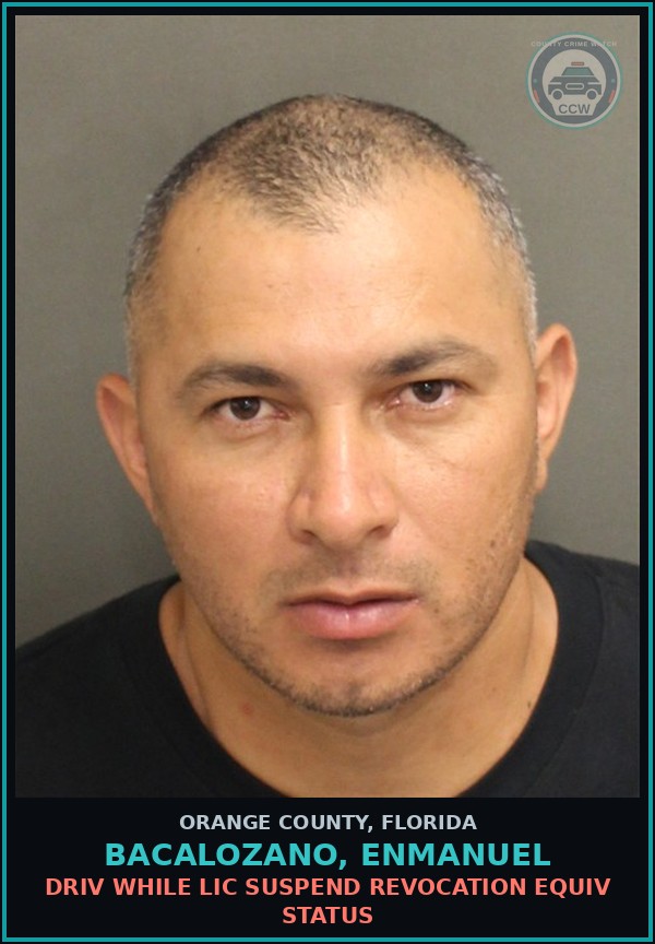 Booking mugshot of BACALOZANO, ENMANUEL in Orange County