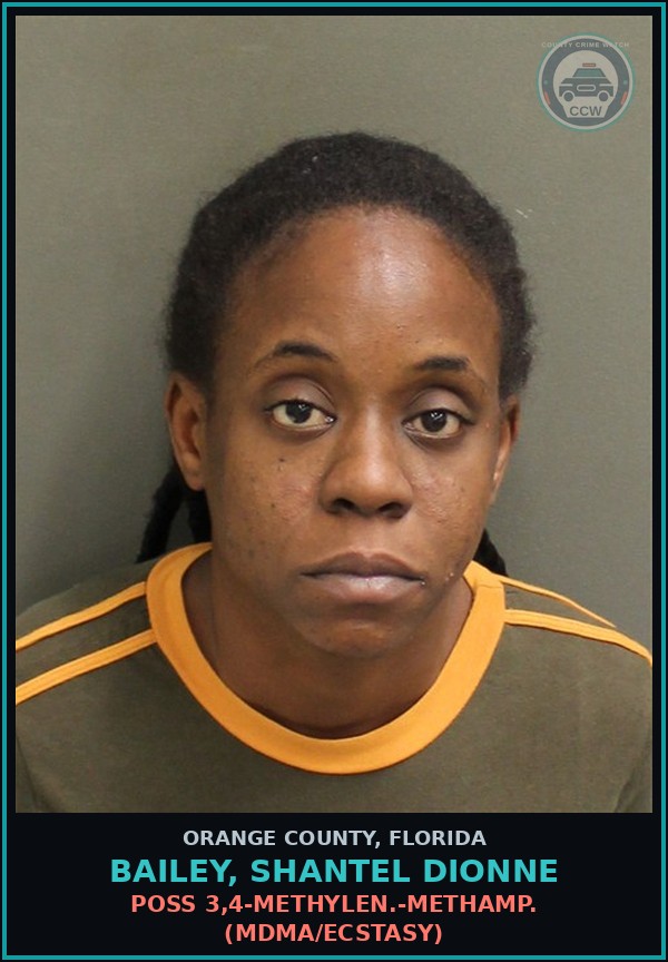 Booking mugshot of BAILEY, SHANTEL DIONNE in Orange County