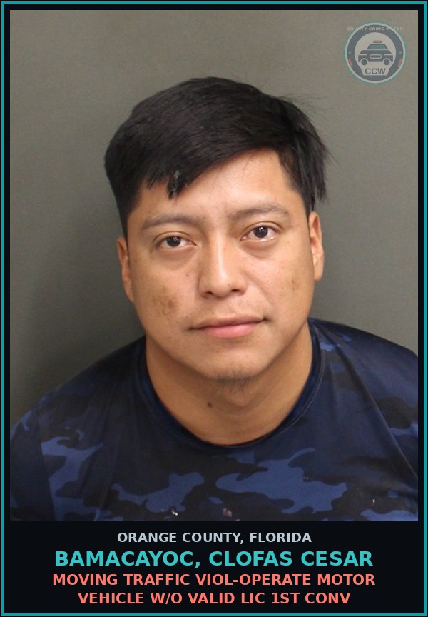 Booking mugshot of BAMACAYOC, CLOFAS CESAR in Orange County