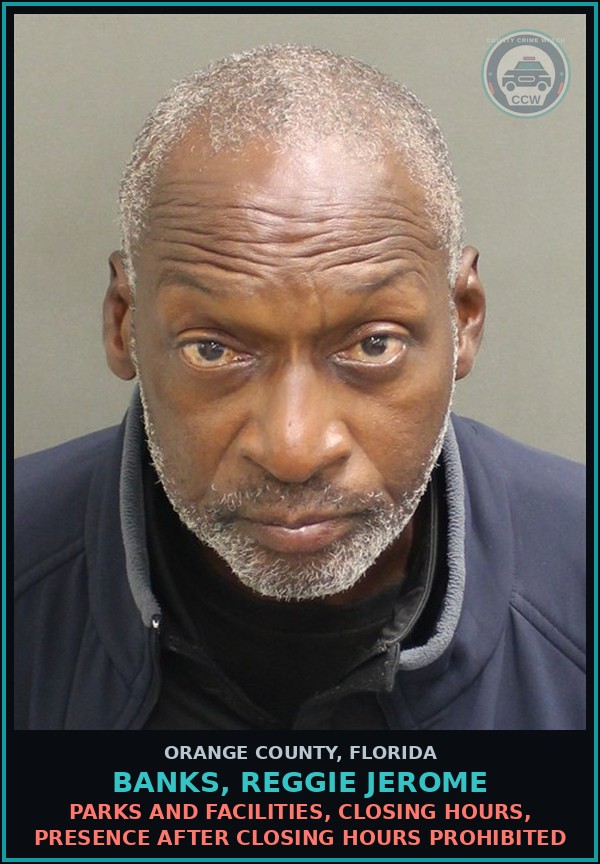 Booking mugshot of BANKS, REGGIE JEROME in Orange County