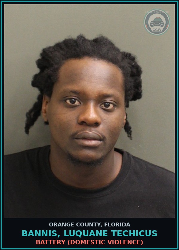 Booking mugshot of BANNIS, LUQUANE TECHICUS in Orange County