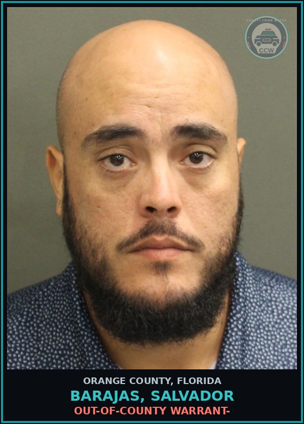 Booking mugshot of BARAJAS, SALVADOR in Orange County