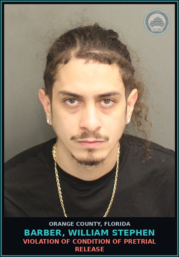 Booking mugshot of BARBER, WILLIAM STEPHEN in Orange County