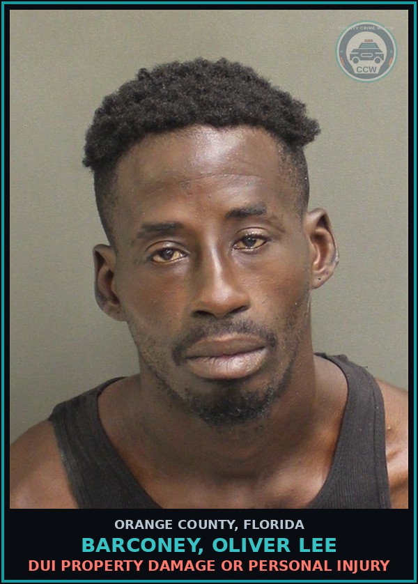 Booking mugshot of BARCONEY, OLIVER LEE in Orange County
