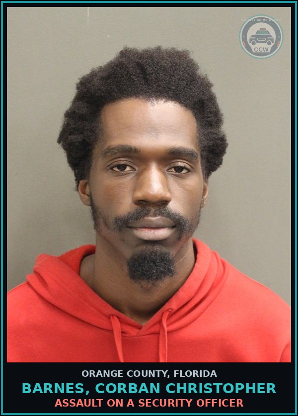Booking mugshot of BARNES, CORBAN CHRISTOPHER in Orange County