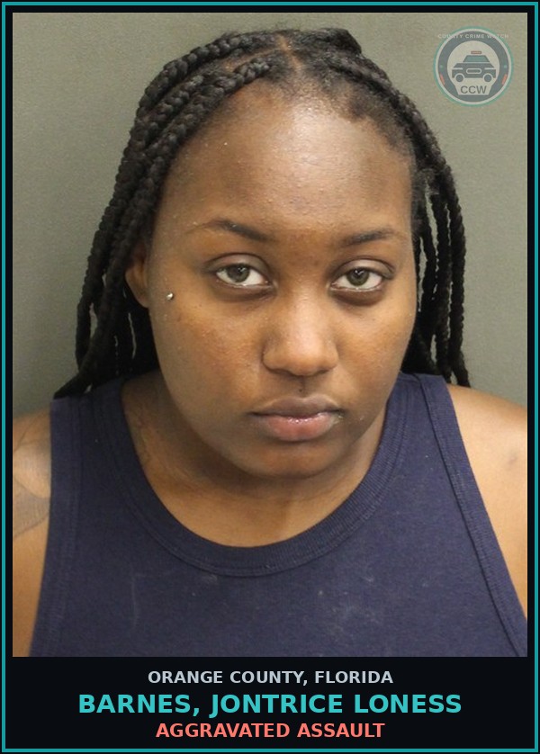 Booking mugshot of BARNES, JONTRICE LONESS in Orange County