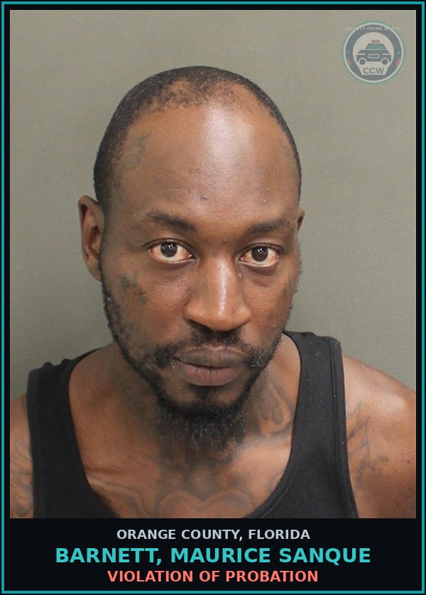 Booking mugshot of BARNETT, MAURICE SANQUE in Orange County