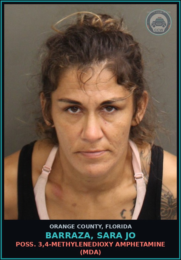 Booking mugshot of BARRAZA, SARA JO in Orange County