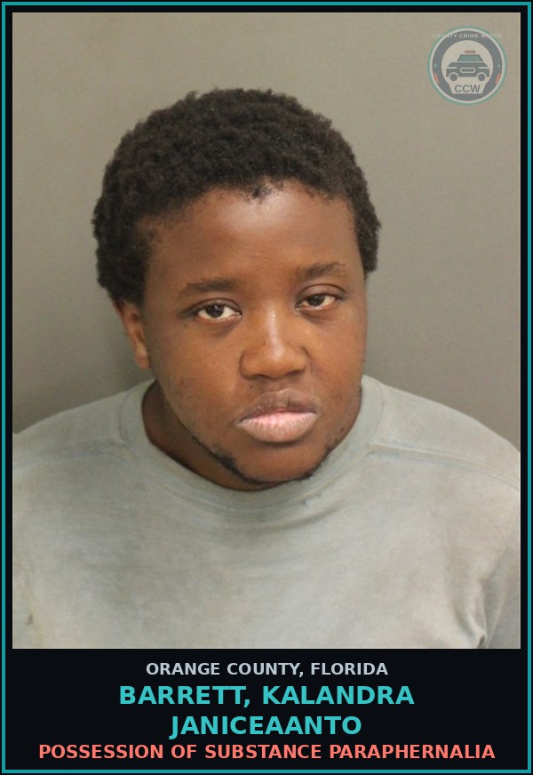 Booking mugshot of BARRETT, KALANDRA JANICEAANTO in Orange County