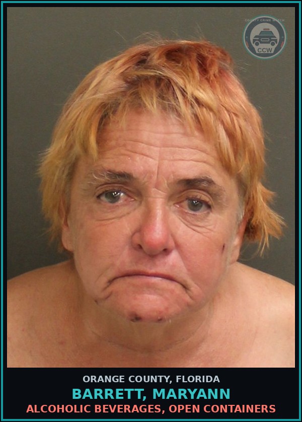 Booking mugshot of BARRETT, MARYANN in Orange County