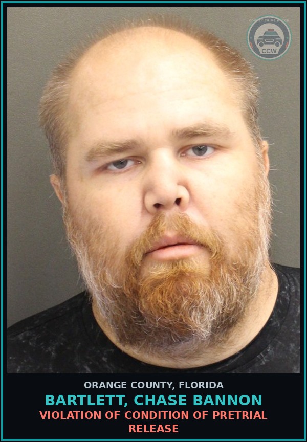 Booking mugshot of BARTLETT, CHASE BANNON in Orange County