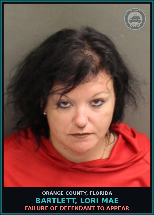 Booking mugshot of BARTLETT, LORI MAE in Orange County