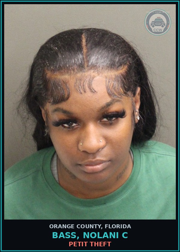 Booking mugshot of BASS, NOLANI C in Orange County