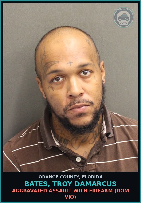 Booking mugshot of BATES, TROY DAMARCUS in Orange County