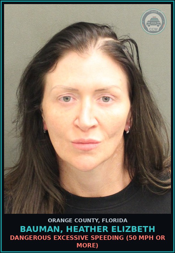 Booking mugshot of BAUMAN, HEATHER ELIZBETH in Orange County