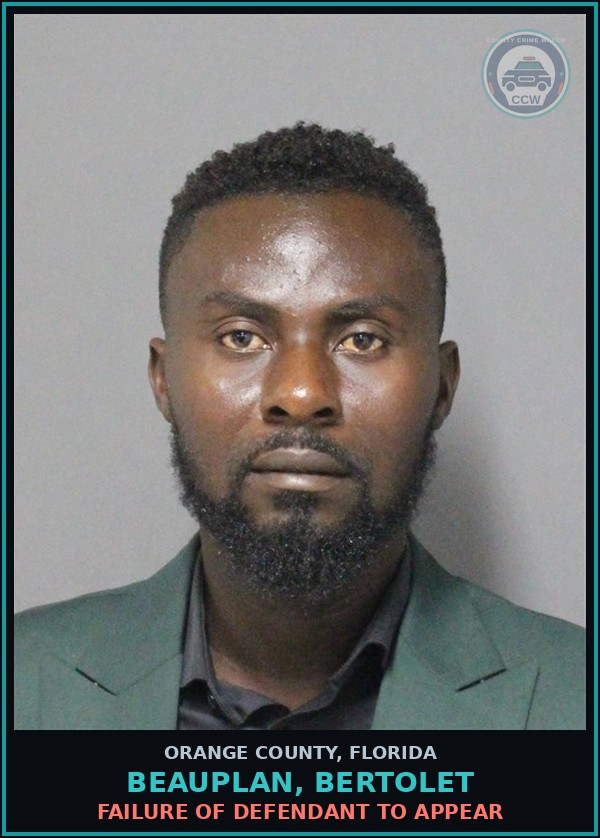 Booking mugshot of BEAUPLAN, BERTOLET in Orange County